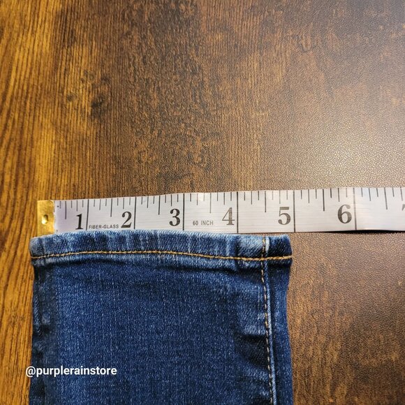 AG Adriano Goldschmied Jeans 27 R Middi Ankle Mid Rise Legging Medium Dark Wash - Picture 11 of 12